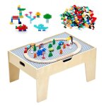 Table circuit train bois - vevor - avec 290 briques de construction 30 accessoires - ensemble rail de ... Table circuit train bois - vevor - avec 290 briques de construction 30 accessoires - ensemble rail de ...