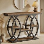 Table console - 100 x 30 x 80 cm - table dappoint �troite - convient pour le salon le couloir et le canap� ...