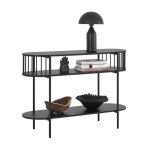 Sobuy console d?entr�e industrielle 3 niveaux avec rangement table console pour salon ou couloir bois ...