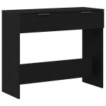 Table console en bois ding�nierie - vidaxl - ch�ne noir - 90x36x75 cm - 2 tiroirs - moderne - �conomie ...