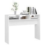 Table console en bois ding�nierie - wiens - blanc - 105x30x80 cm - style scandinave moderne - facile ...