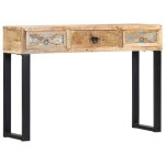 Table console - table dentre 110 x 30 x 76 cm bois de manguier massif
