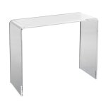 Table console - duoku - jyft - 004b - acrylique transparent - 964 x 381 x 740 mm - 20 mm d�paisseur