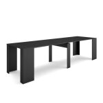 Table console extensible - skraut home - rf2657 - 14 personnes - noir