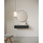 Table console - nolie - 90 cm - suspendu avec tiroir - couleur du bois de fr�ne portland