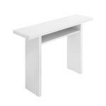 Table console à rallonge dmanuel - dmora - melaminè - blanc 110x66h75. 4 cm Table console à rallonge dmanuel - dmora - melaminè - blanc 110x66h75. 4 cm