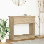 Meilleures table console - shop - table dappoint rectangulaire - avec tiroirs - chêne sonoma - 855x385x745cm ... Meilleures table console - shop - table dappoint rectangulaire - avec tiroirs - chêne sonoma - 855x385x745cm ...