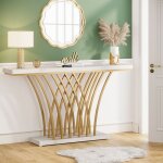Table consolelittle tree150x295x80 cmmodernetable de canap� avec pied en m�tal en forme de grilleblanc ...