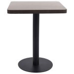 Table de cuisine table de bistro marron fonc 60x60 cm mdf 4126395 frenchdays