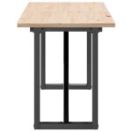 Table cuisine cloud brun table basse - utilisation polyvalente - cadre en o - 160x40x45 cm bois de pin ...