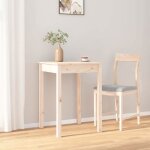 Table cuisine cloud brun table � manger - design �l�gant - 55x55x75 cm - bois massif de pin tt585