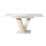 Table de cuisine - table goodyear 104 444515 - blanc brillant - 120x80x76cm