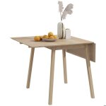 Table de cuisine pliable homcom table � manger pliante avec plateau rabattable en bois pour 2 � 4 personnes ...