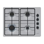 Table de cuisson gaz - bosch - pbp6b5k80 - 60 cm - allumage lectrique - inox