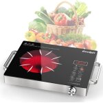 Table de cuisson vitrocéramique 1 feu avec prise2000wplaque de cuisson electrique À poignet portable ... Table de cuisson vitrocéramique 1 feu avec prise2000wplaque de cuisson electrique À poignet portable ...