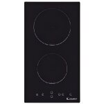 Table de cuisson vitrocramique candy cdh3033802962 - noir - 2 zones de cuisson - boutons rotatifs