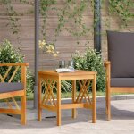 Table dappoint de jardin vidaxl marron 45x45x50 cm en bois dacacia massif 4106452