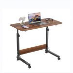 Table dappoint rglable en hauteur bout de canap mobile avec roulettes et fente pour tagre xjing 80x40x69 ...