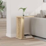 Table dappoint - vidaxl - ch�ne sonoma 35 x 25 x 50 cm - bois ding�nierie - rectangulaire - rangement ...