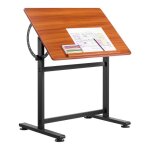 Table � dessin inclinable 0� - 90� - vevor - bureau pour dessinateur - cadre en h noir - avec plateau ...
