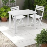 Table dext�rieur blanche en polypropyl�ne 101x68x72 cm alnya