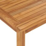 Table � d�ner de jardin en teck - wiens - 120x70x77 cm - bois de teck solide - finition � base deau