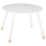 Table enfant douceur blanc d60cm - atmosphera createur dinterieur Table enfant douceur blanc d60cm - atmosphera createur dinterieur