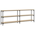 Table dentrée / table console - mango - chêne sonoma - 200x29x75 cm - bois dingénierie m293 Table dentrée / table console - mango - chêne sonoma - 200x29x75 cm - bois dingénierie m293