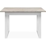 Table extensible houston 80b - 120 - 160 x 75 x 80 cm - plateau effet travertin - 1 extension inclue ... Table extensible houston 80b - 120 - 160 x 75 x 80 cm - plateau effet travertin - 1 extension inclue ...