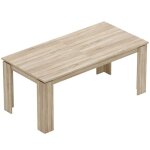 Table extensible salle  manger 180 - 260x90x76. 6cm en bois massif 10 personnes meuble design pour repas ...
