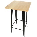 Table haute de bar carrée - dhhozamz - métal - industriel - 60x60x110 cm - table à manger - 4 personnes ... Table haute de bar carrée - dhhozamz - métal - industriel - 60x60x110 cm - table à manger - 4 personnes ...