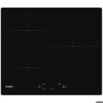 Table induction whirlpool noire 60cm 3 zones 7200 watts wsq8360ne
