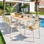 Table de jardin extensible 10 places piazza aluminium �poxy argile - hesp�ride