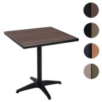 Table de jardin hwc - j95 - hwc - table de balcon table de bistrot - aluminium aspect bois - noir - marron ... Table de jardin hwc - j95 - hwc - table de balcon table de bistrot - aluminium aspect bois - noir - marron ...
