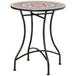 Neuf table de jardin en marqueterie table de salle � manger table ronde bistro table dappoint en marqueterie ...