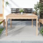 Table de jardin ou patio - kimmy - 121x825x76 cm - bois massif de pin - meuble dextrieur65588932