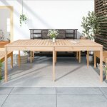 Table de jardin ou patio - kimmy - 2035x100x76 cm - bois massif de pin - meuble dext�rieur36803930