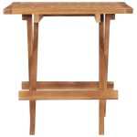Table de jardin pliante - cloud - 50x50x50 cm - bois de teck solide c724