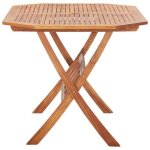 Table de jardin vidaxl table pliante 135 x 85 x 75 cm bois dacacia massif tt225