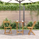 Table de jardin vidaxl table pliante 70 cm bois dacacia solide tt223