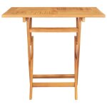 Table de jardin vidaxl table pliante 85x85x76 cm bois de teck solide tt221