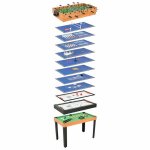Table de jeu multiple 15 en 1 121x61x82 cm Érable shl67718 Table de jeu multiple 15 en 1 121x61x82 cm Érable shl67718