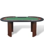 Table de jeu - table de poker - vente - flash - pour 10 joueurs avec espace de croupier vert @63334519 ...