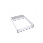 Table  langer arrondie blanche pour commode malm 480 ikea dessus 72x50 cm