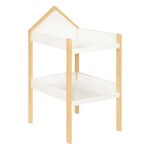 Table  langer bb - bois - blanc - blanc - atmosphera createur d'interieur