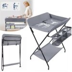 Table à langer bébé pliable combinaison à langer enfants commode à langer Étagère à langer gris Table à langer bébé pliable combinaison à langer enfants commode à langer Étagère à langer gris