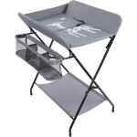 Table  langer pliable - coussin de baignoire - avec motif girafe ceinture de scurit et panier de rangement ...
