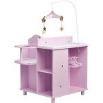 Table  langer poupe, teamson kids, rose / 58 x 48 x 98