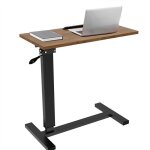 Table de lit roulette pour ordinateur portable: 75. 5x 40. 8cm table bureau roulante rglable en hauteur ...