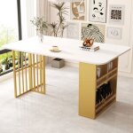 Table à manger - aapaas - 160x80 cm - 4 places - bois laqué - design contemporain Table à manger - aapaas - 160x80 cm - 4 places - bois laqué - design contemporain